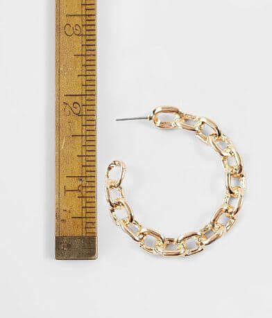 BKE Chain Link Hoop Earring misc detail 1 view