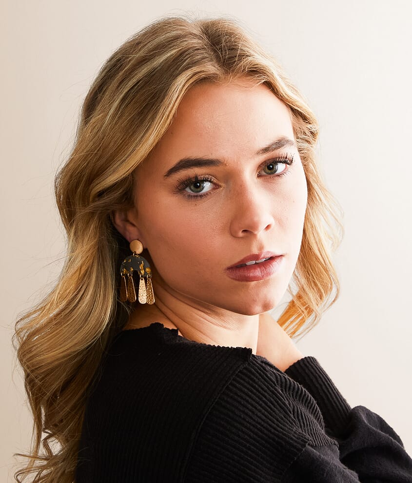 Foiled Resin Earring