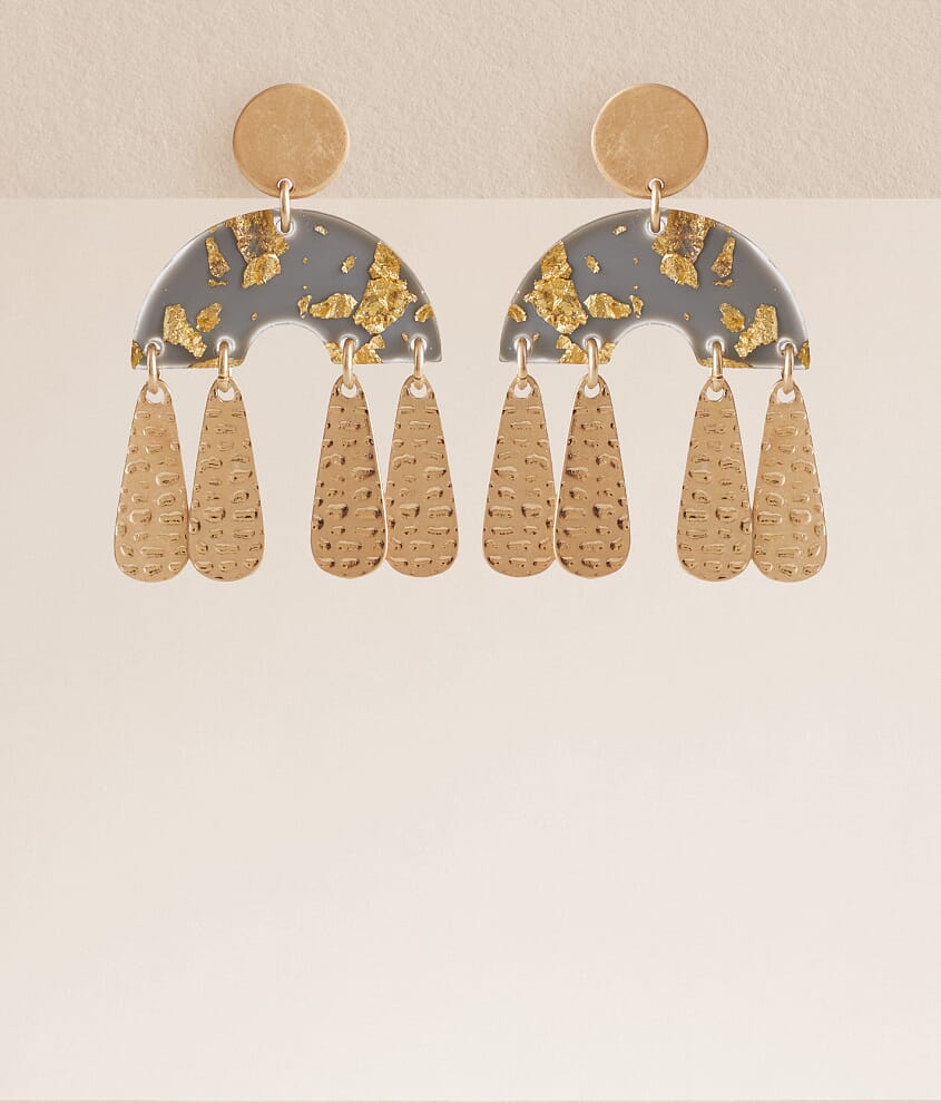 Foiled Resin Earring