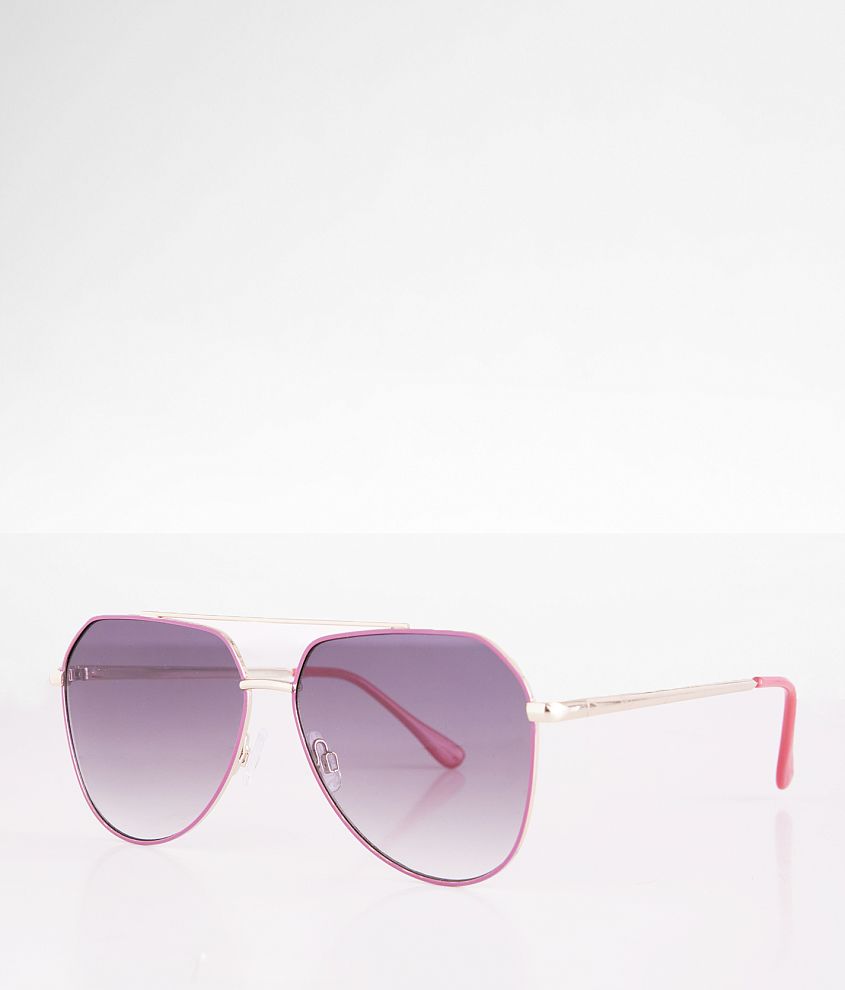 BKE Enamel Aviator Sunglasses front view