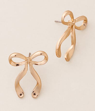 boutique by BKE Bow Earring front view
