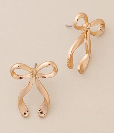 boutique by BKE Bow Earring front view