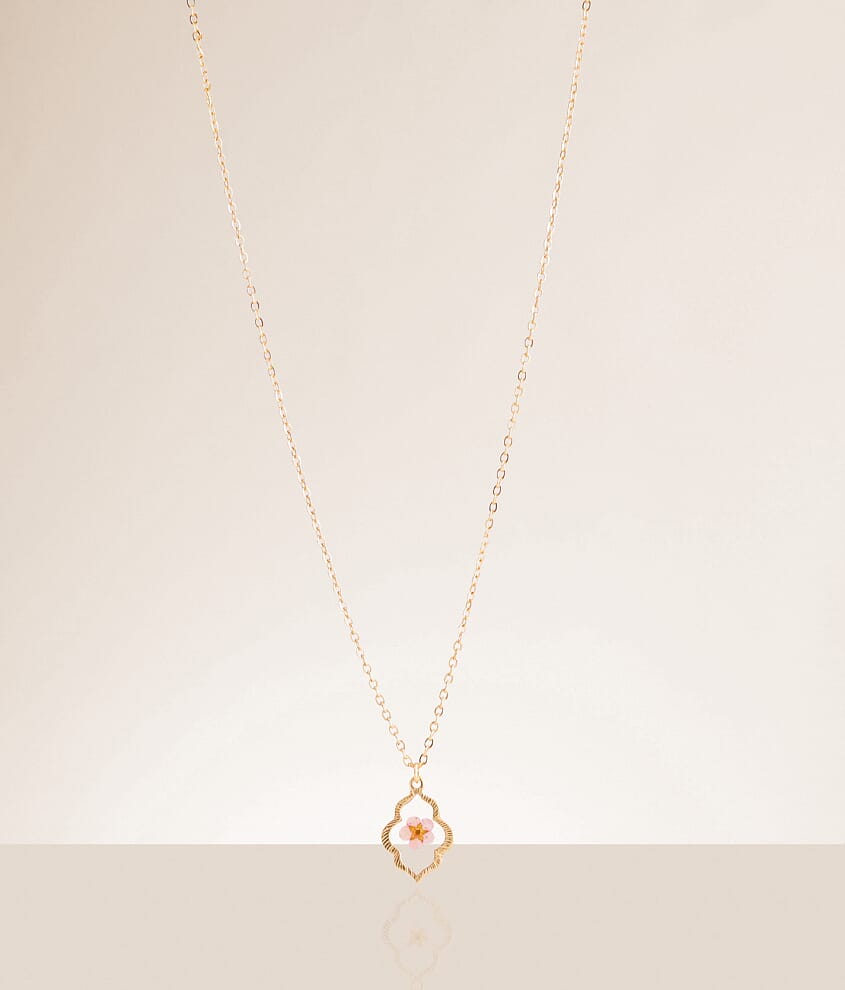 Pressed Flower Necklace