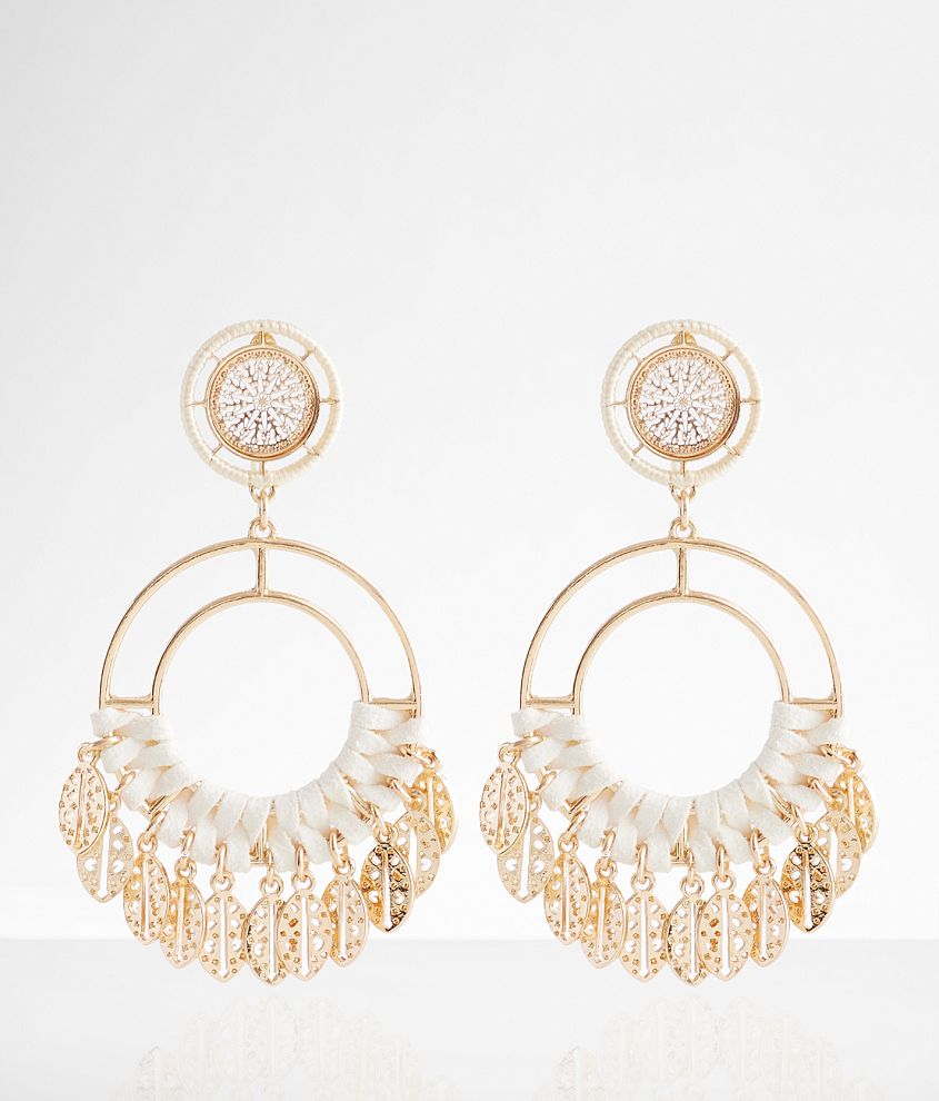 boutique by BKE Feather Filigree Earring