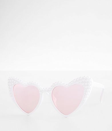 BKE Next Door Heart Sunglasses front view