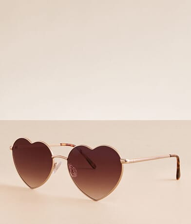 BKE Heart Sunglasses front view