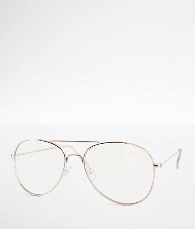 BKE Reboot Aviator Blue Light Blocking Glasses front view