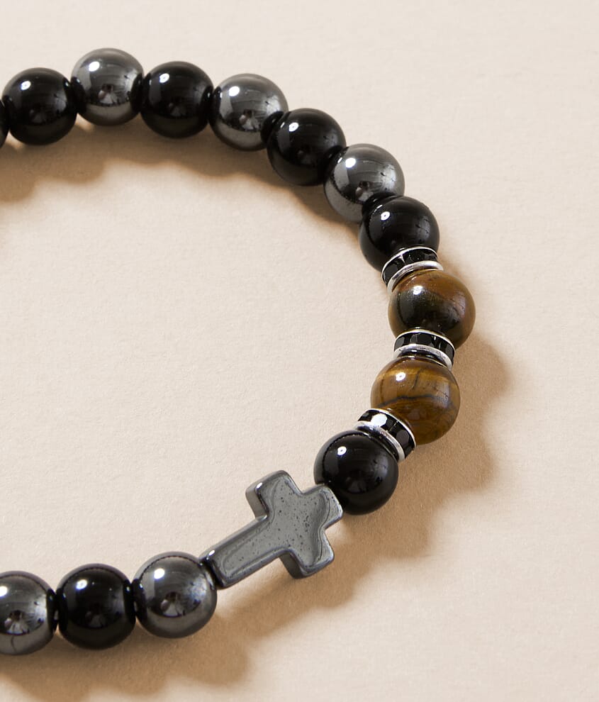 Beaded Cross Bracelet