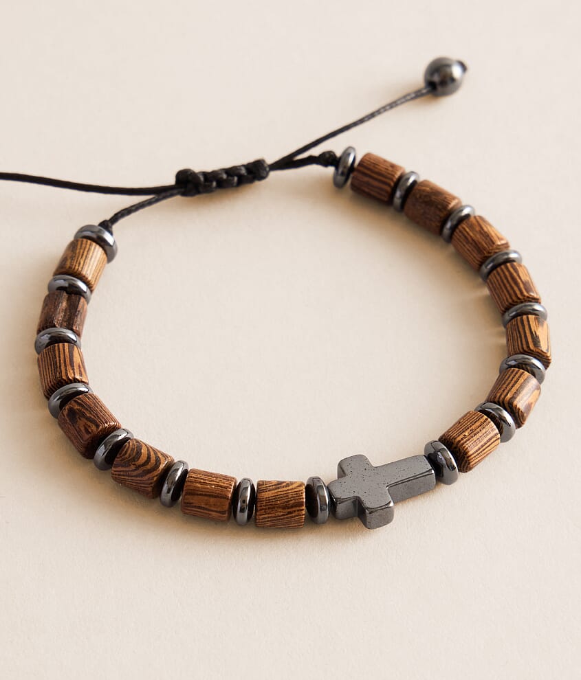 Beaded Cross Bracelet