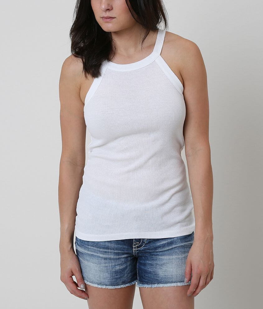 BKE Ribbed Tank Top front view