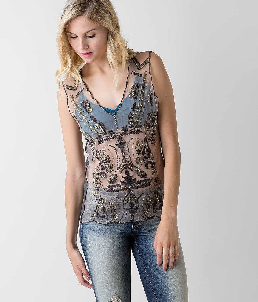 Gimmicks Embellished Tank Top front view