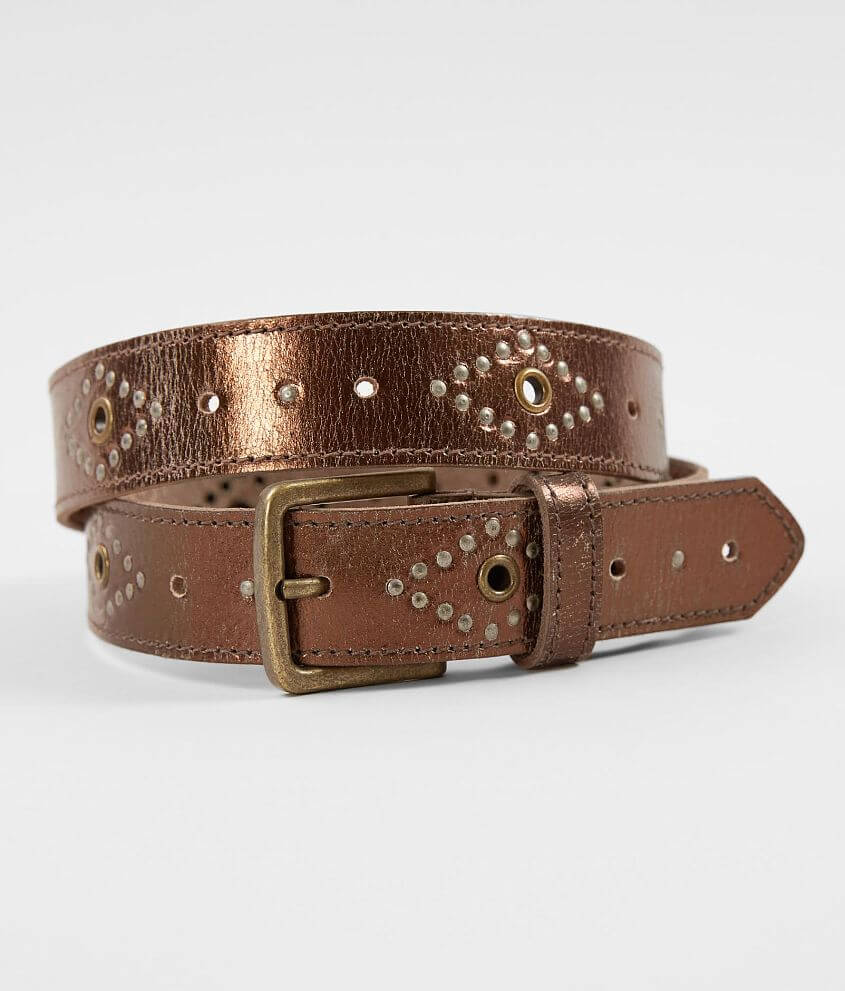 Indie Spirit Designs Studded Leather Belt front view
