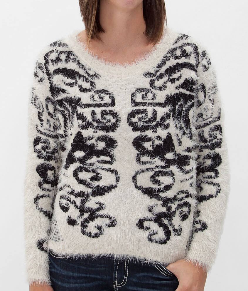 BKE Boutique Scroll Sweater front view
