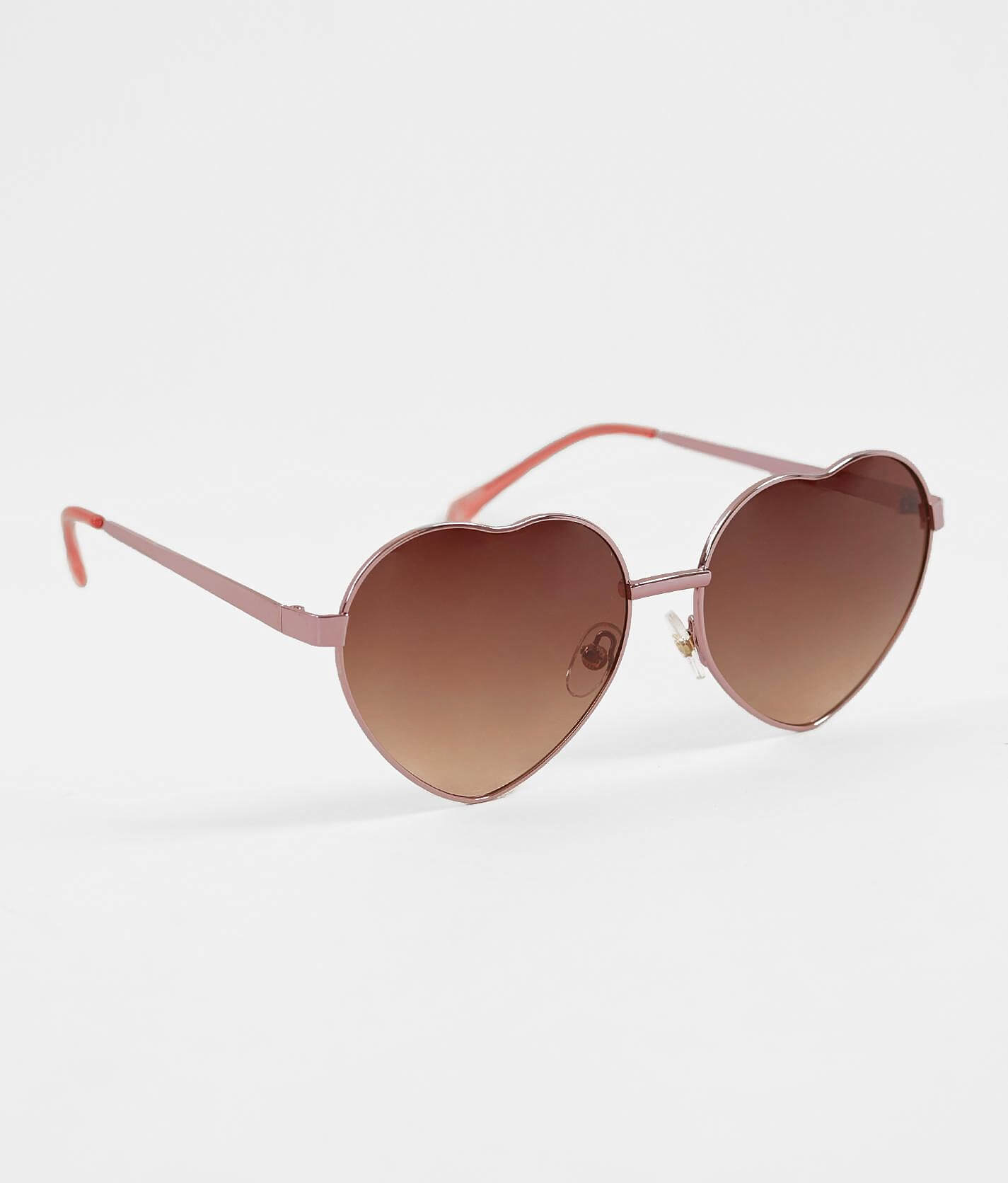 rose gold heart sunglasses