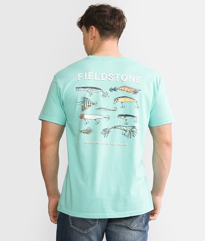 Fieldstone Fishing Lures T-Shirt - Men's T-Shirts in Chalky Mint | Buckle