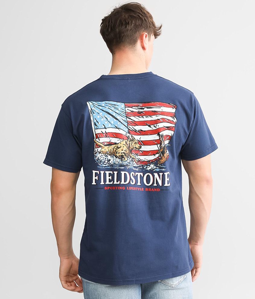 Fieldstone Flag & Water T-Shirt front view