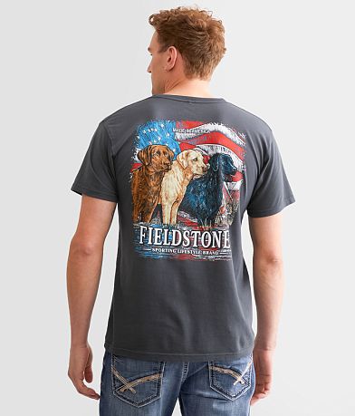Fieldstone USA Flag Labs T-Shirt front view