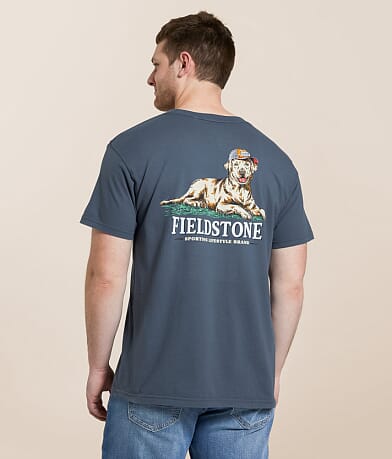 Fieldstone Dog With Hat T-Shirt front view