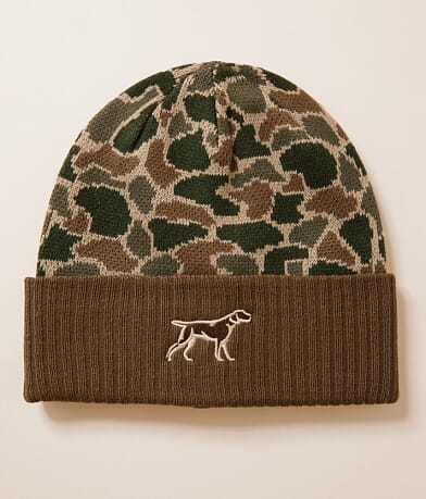 Fieldstone Dog Camo Beanie front view