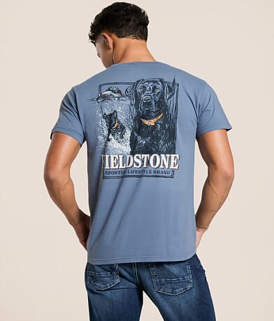 Fieldstone Black Labrador Splash T-Shirt front view