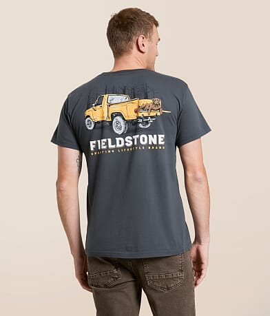 Fieldstone Vintage Truck Dog T-Shirt front view