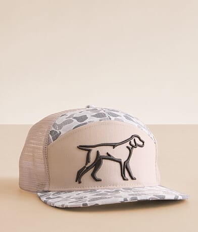 Fieldstone Dog Camo Trucker Hat front view