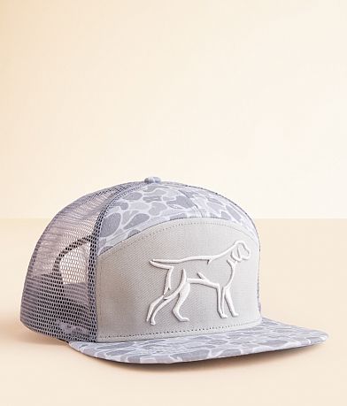Fieldstone Camo Dog Trucker Hat front view