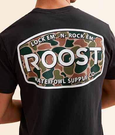 Roost Waterfowl Camo T-Shirt BACK