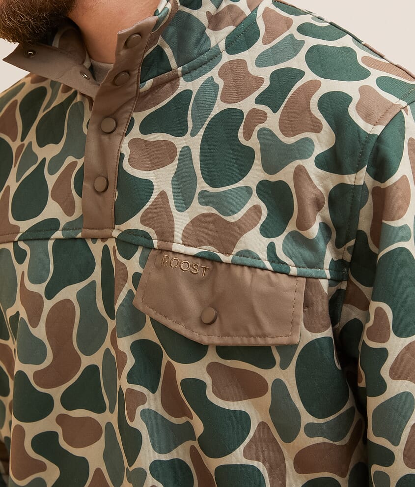 Camo Quarter Snap Pullover
