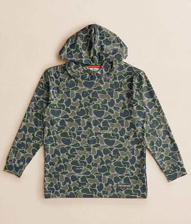 Fieldstone Boys - Backwoods Camo Performance Hoodie front view