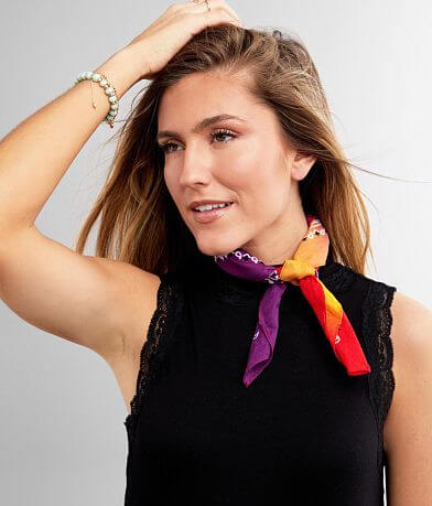 BKE Tie Dye Fashion Scarf front view