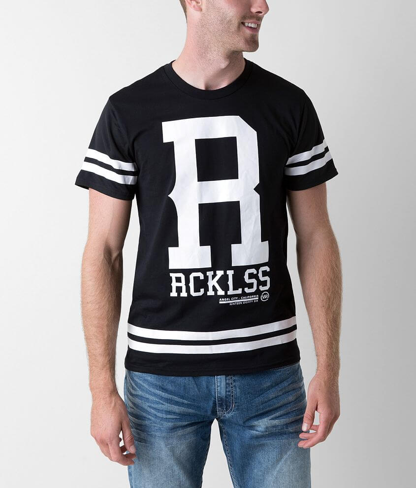 Young &#38; Reckless Stripes T-Shirt front view