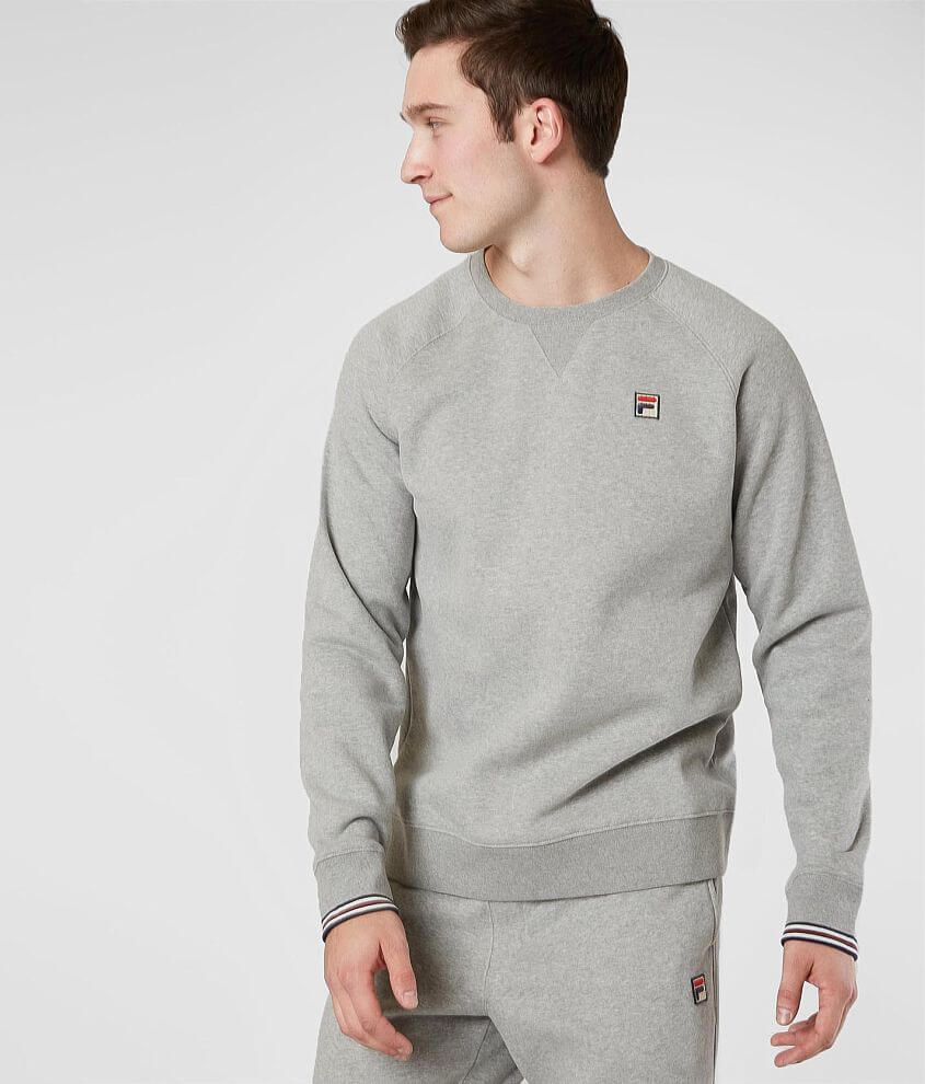 FILA Pozzi Crew Neck - Men's Sweatshirts in Light Grey |