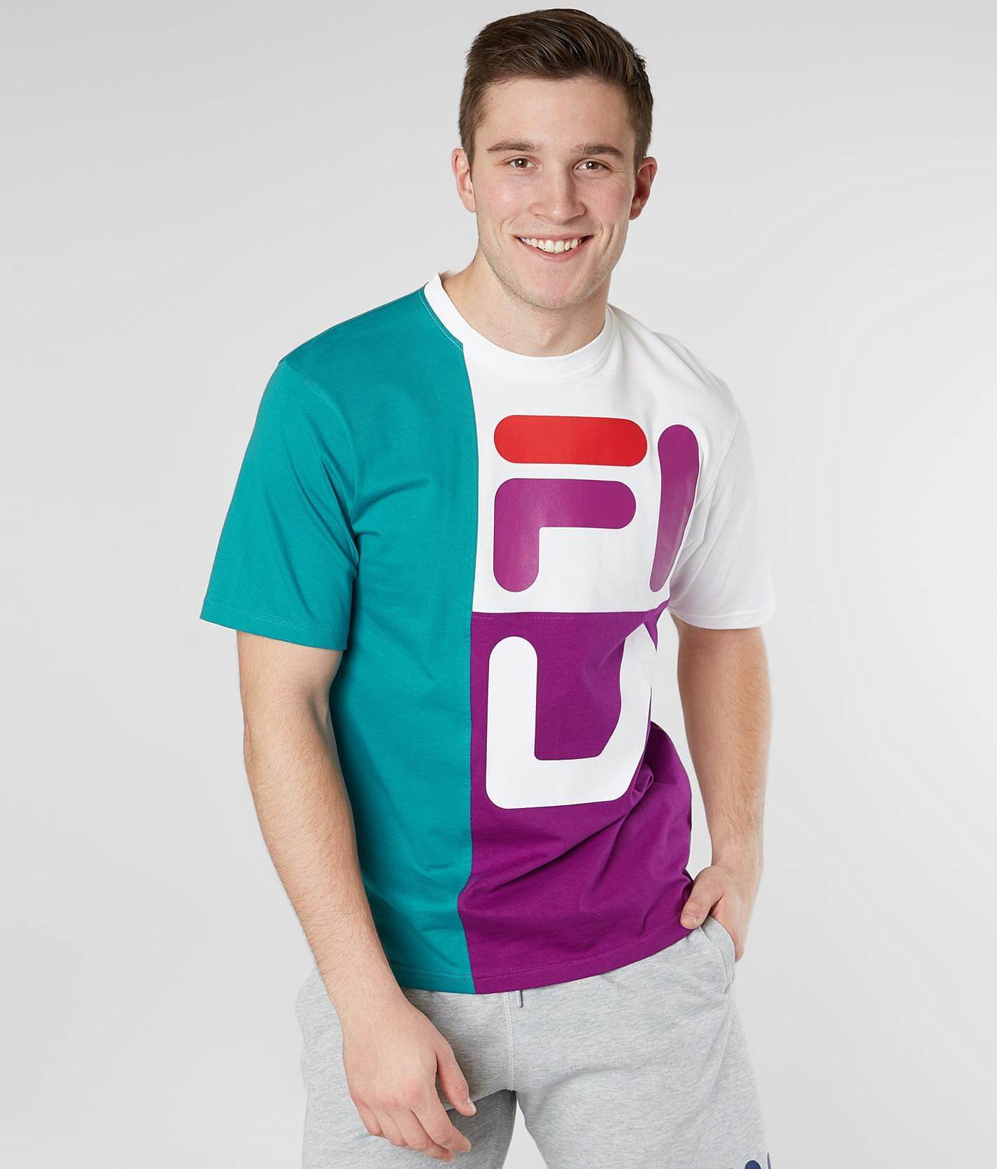 teal fila shirt