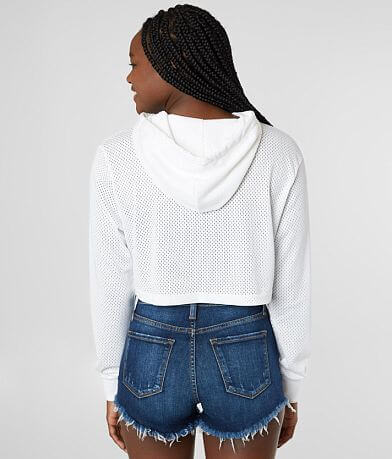 FILA Noemi Cropped Mesh Hoodie BACK