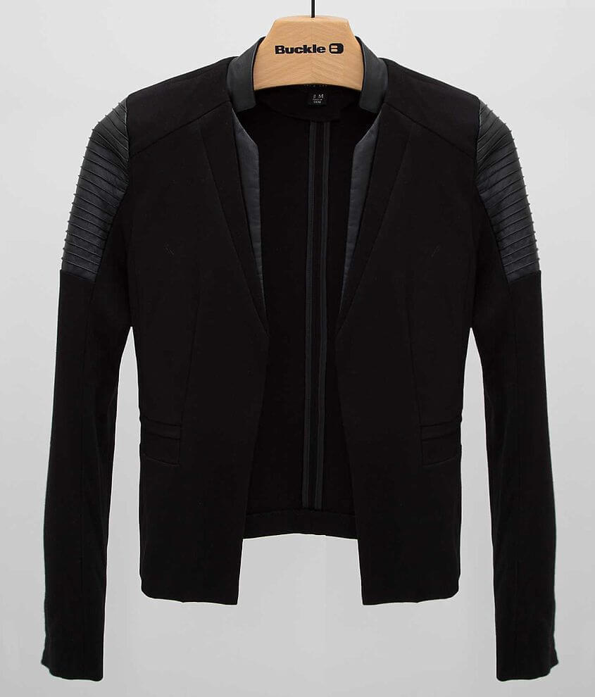 Tinseltown Pieced Blazer Women's Coats/Jackets in Black Buckle