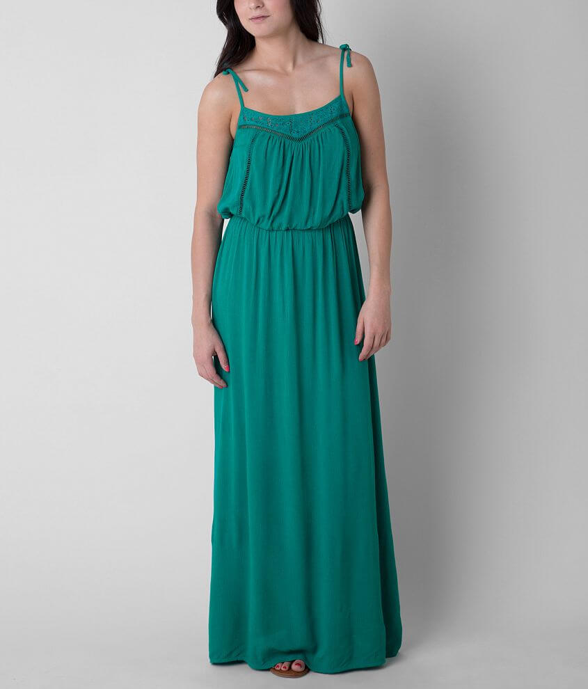 Fire Crinkle Maxi Dress front view
