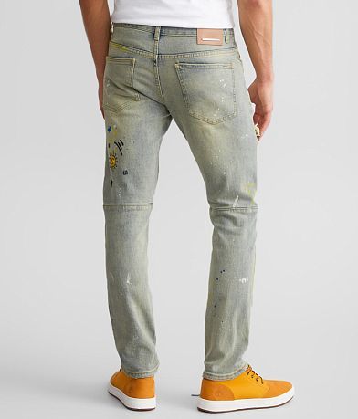 First Row&#174; Slim Straight Stretch Jean back view
