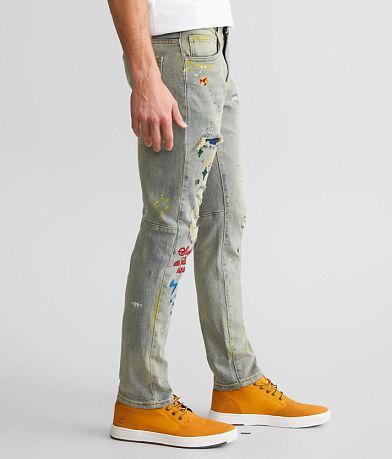 First Row&#174; Slim Straight Stretch Jean full right side view