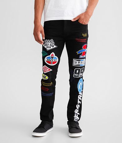 First Row® Straight Stretch Jean front view