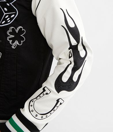 First Row&#174; Varsity Denim Jacket misc detail 2 view