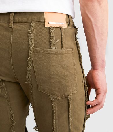 First Row&#174; Stacked Cargo Stretch Jean BACK_POCKET