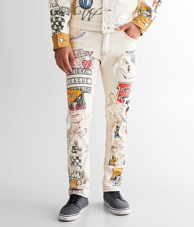 First Row® League Straight Stretch Jean front view