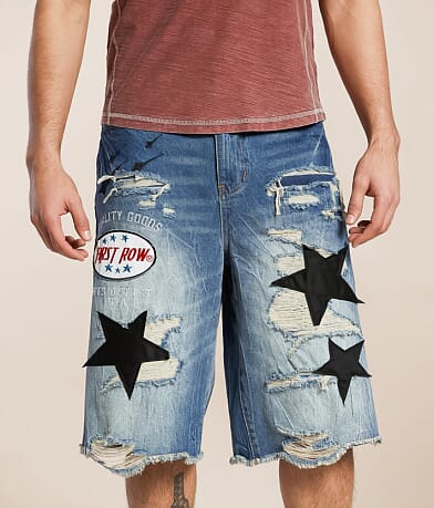 First Row Baggy 14" Jort front view