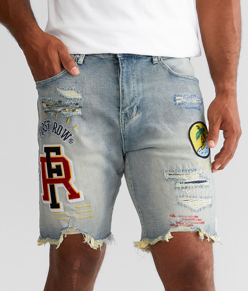 First Row Slim Stretch Short Men s Shorts in Light Stone Tint