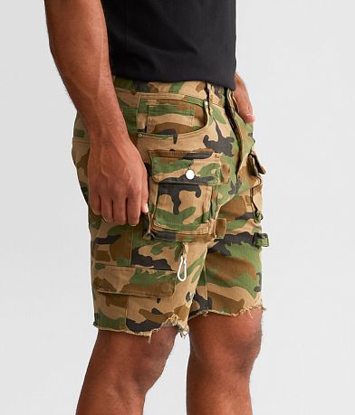 First Row&#174; Camo Slim Stretch Short FULL_LEFT_SIDE