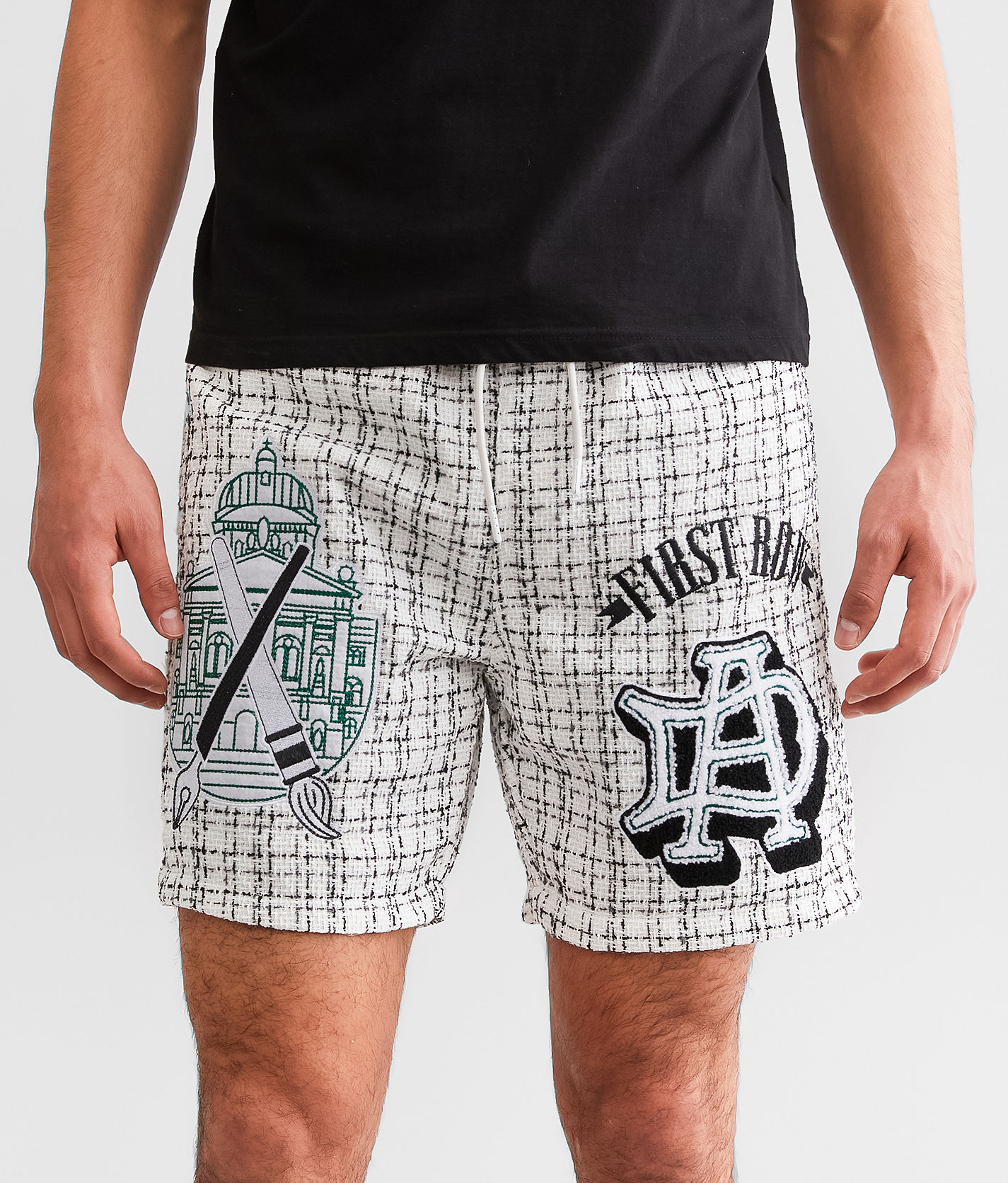 First Row® Woven Twill Short - Men's Shorts in White | Buckle