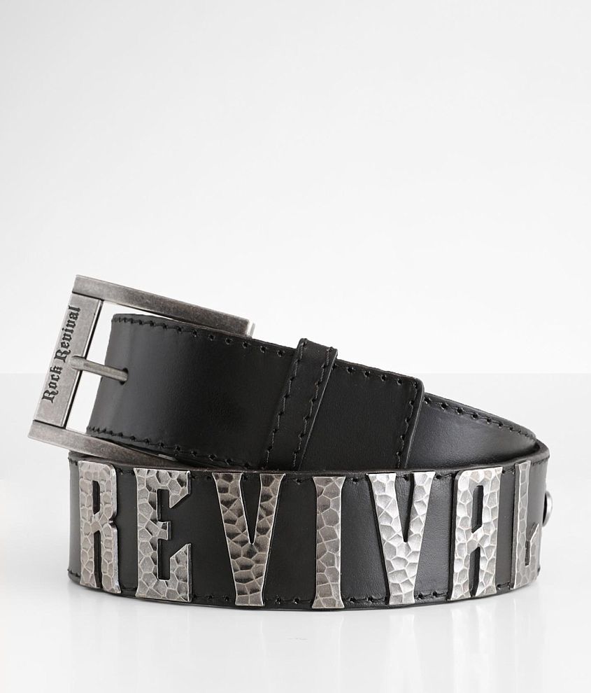 Rock Revival Fleur Leather Belt front view