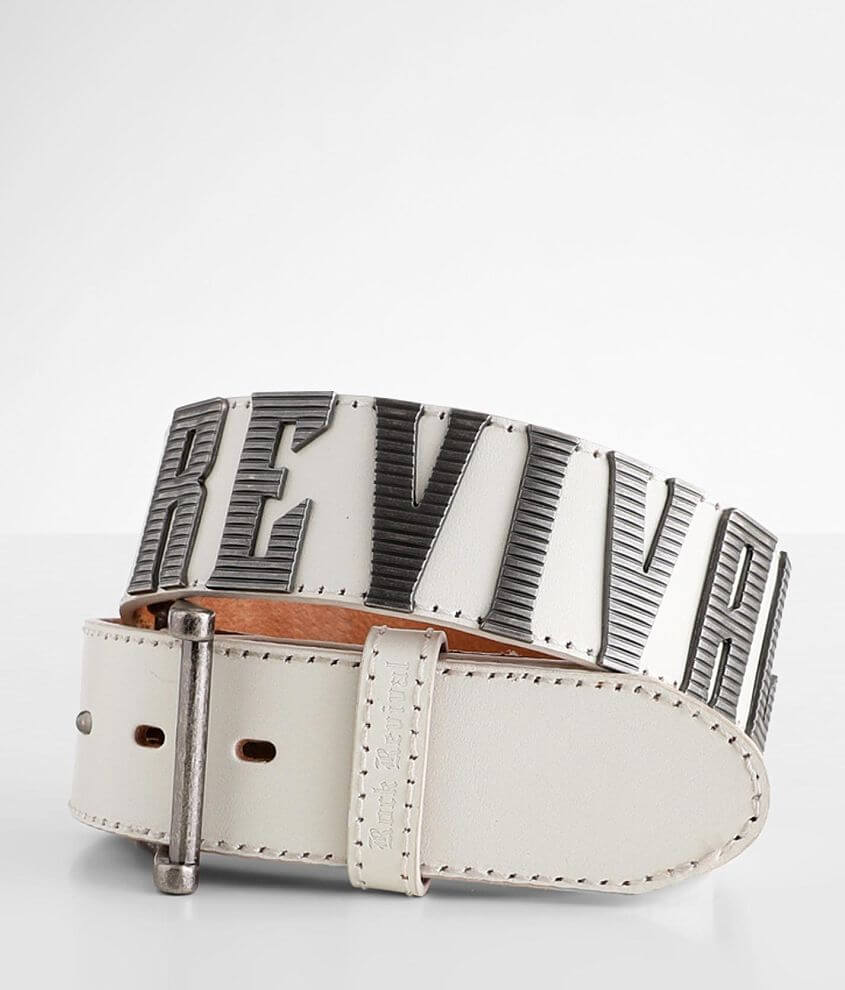 White leather outlet belt mens