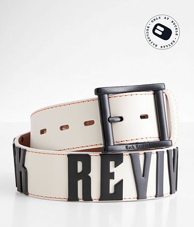 BKE Double Cross Leather Belt - Men's Belts in Black